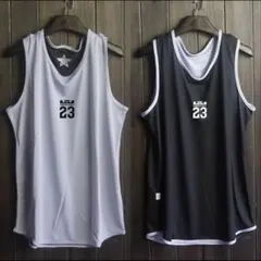 新品未開封 XXL レブロンジェームス リバーシブル 灰黒 タンクトップ NBA