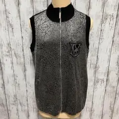 ValenzapoSports 黒 ブラック ヒョウ柄ベスト