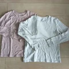 UNIQLO HEATTECH ワッフル長袖Tシャツ140センチ 2枚セット