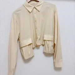 KBF クロップドシャツ ポケット付き