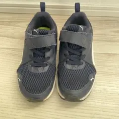 PUMA ネイビー スニーカー ベルクロ　18センチ