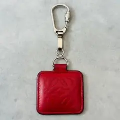 LOEWE Anagram Charm Keychain RED leatherのサムネイル