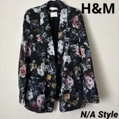 H&M タグ付き　花柄　ジャケット　ダブルボタン