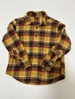 UNIQLOチェック柄 長袖シャツ 110センチ