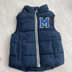 H&M ネイビー 中綿ベスト 90cm