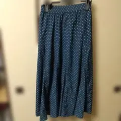 ミッシェルクラン美品 ドット柄 フレアスカート
