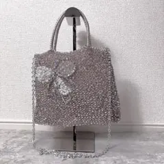 人気色 アンテプリマ ミディアム チェーン 2way シルバーピンク