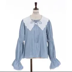 axes femme　ビッグ襟ブラウス