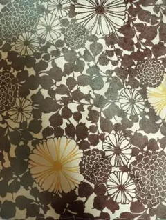 おまけにシルク100%帯揚げ　正絹のきもの　花柄デザインの生地