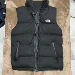 THE NORTH FACE ロゴ 黒 ダウンベスト