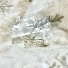 ゴールド パール ストーン ヘアピン 2個セット