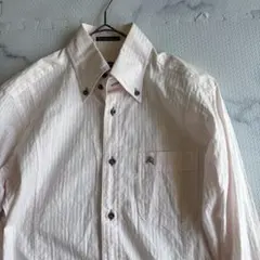 ✨大人気✨ バーバリーブラックレーベル ピンク長袖シャツ38 g571