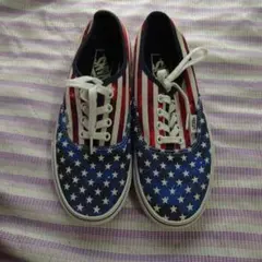 星条旗柄のVANS 23cm
