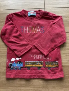 トーマス　長袖Tシャツ　90cm 赤色
