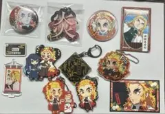 鬼滅の刃 煉獄杏寿郎 缶バッジ ラバーストラップ アクリル ジャンプショップ