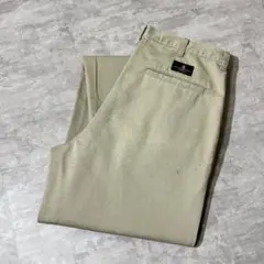 ト*モ様 90s Wrangler 2タック ワイド チノパン ベージュ W33