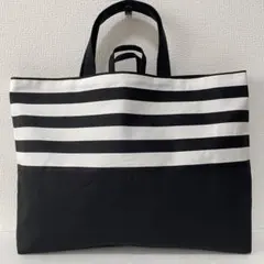 レッスンバッグ ハンドメイド ループ付き マチあり