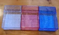 セリア　スリーブ対応トレカ収納ケース　3種コンプリート　推し活　推しカラー