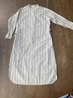 FORK&SPOON シャツロングワンピース　フリーサイズ