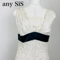 美品 any SiS オンワード樫山 ノースリーブワンピース 0668B