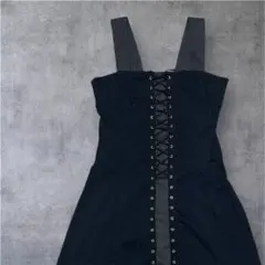 cache cache カシュカシュ レース ジャンパースカート ブラック
