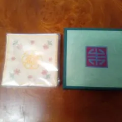 コースター　布製　刺繍付き