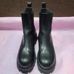 ZARA サイドゴアブーツ 38 黒