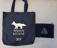 Maison kitsune トートバッグ　3CE コラボ限定 メゾンキツネ