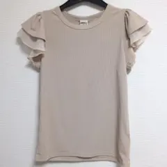 Bee des Bee フリル袖 リブTシャツ 140cmのサムネイル