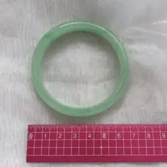 天然翡翠 バングル 飄花 グリーン 猫眼風 高透明感 大ぶり 高級感 一点