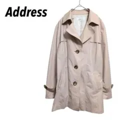 【アドレス】トレンチコート　スプリングコート　ミディ丈