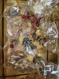 ゴールド アクセサリー　まとめ売り イヤリング　ブレスレット　リング