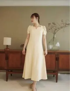 acka パフスリーブワンピース