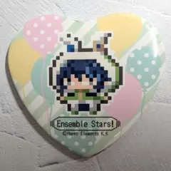 青葉つむぎ　ハート型缶バッジ