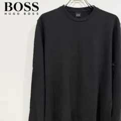 HUGO BOSS ヒューゴボス クルーネックニット 長袖 ダークグレー XLのサムネイル