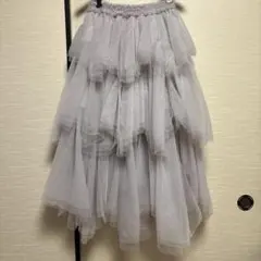 eimy グレーチュールレイヤードスカート