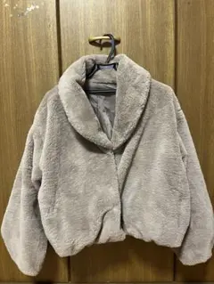 GRL ベージュ ファーコート Fサイズ