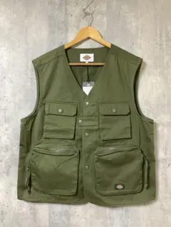 新品　Dickies ディッキーズ　ミリタリーワークベスト　L