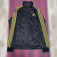 adidas 黒/黄 ストライプジャージのサムネイル