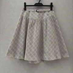 Burberry BLUE LABEL ベージュフレアスカート