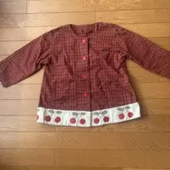 ファミリアチェック　女の子用スモック