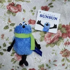 【 緑マフラー 】パペットスンスン ぬいぐるみマスコット winter ver.