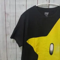 UTユニクロスーパーマリオスターデザイン Tシャツブラック黒Mサイズ