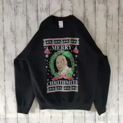 アメリカ古着　スウェット　GILDAN　L　 CHARITHMITH　ブラック