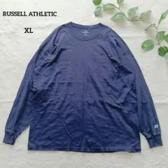 ラッセルアスレティック 長袖Tシャツ ロンT ネイビー XL 海外古着のサムネイル