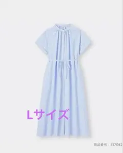 GU 半袖シャツワンピース　ストライプ