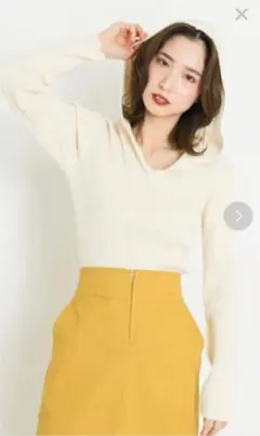 【最終価格】リブニットプルオーバーのサムネイル