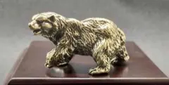 熊 置き物 オブジェ インテリア 真鍮