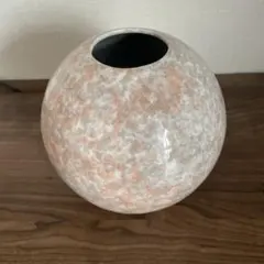 【新品】花瓶　丸型　マーブル模様のフラワーベース