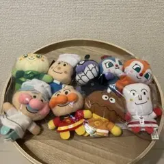 アンパンマン　ぬいぐるみ　指人形　パペット　9個セット